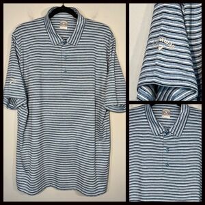 Callaway Opti Dry Golf Polo Shirt Men's Extra Large Blue Black White